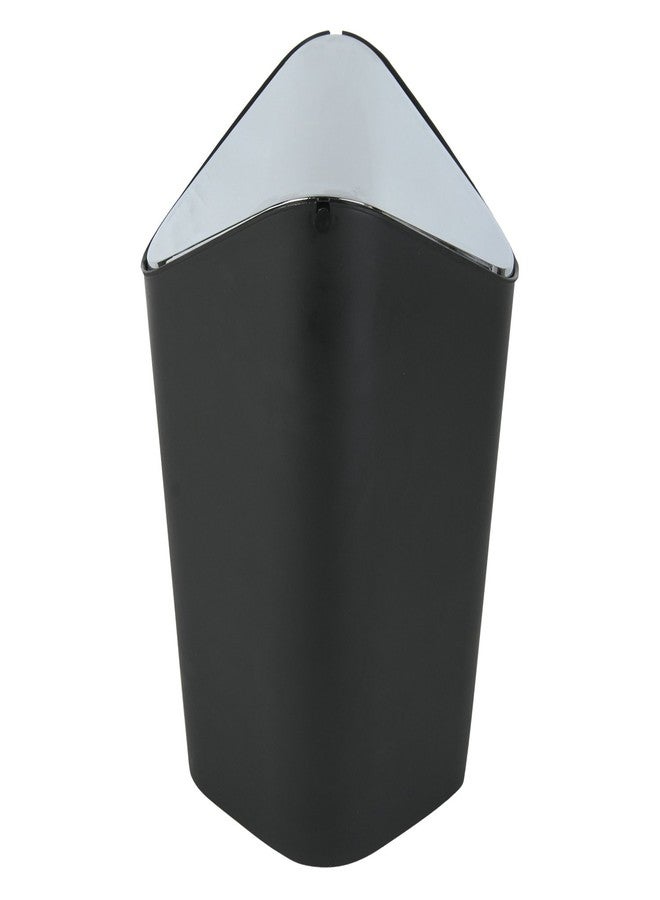 جايبي بلس سلة مهملات جاي بي بلس الزاوية فائقة الاتساع | سلة مهملات مثلثة الشكل للمنزل والمطبخ والحمام والمكتب، سعة 9 لترات، لون أسود - Image 3